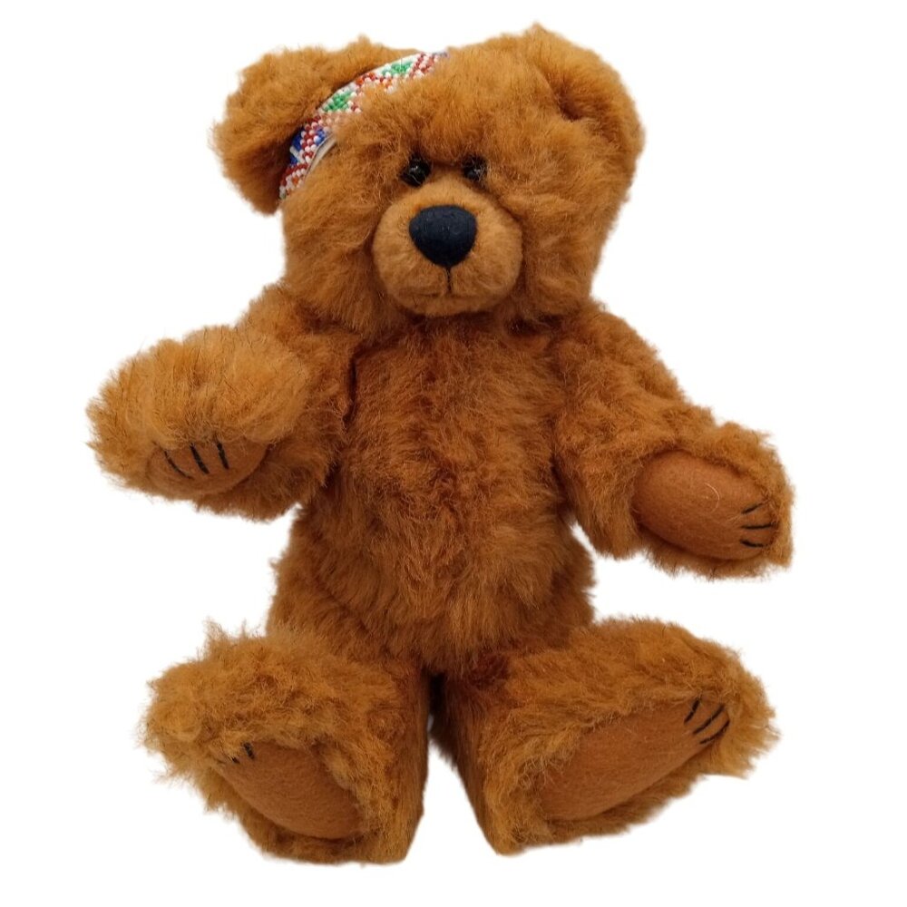 Artist Gallery Teddy Bear Janet Wilson Feather & Beads Ashton Drake Jointed 12"